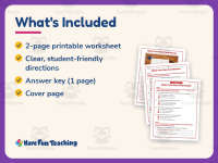 Make Your Own Card Games Reading Comprehension Worksheet – 3rd Grade preview 5