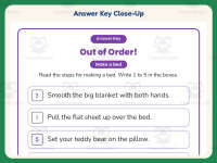 Making A Bed Sequencing Worksheet – 1st Grade Summarizing Practice preview 7
