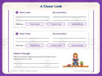Making Connections with the Text Graphic Worksheet – 3rd Grade preview 3