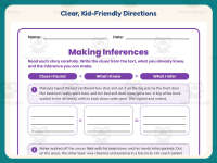 Making Inferences Recording Worksheet – 4th Grade Reading Practice preview 4
