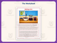 Making Juice Reading Comprehension Worksheet – 3rd Grade Practice preview 2