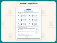 Making Mixed Numbers Worksheet – 4th Grade Fractions Practice preview 3