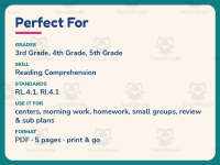 Making Sketti Reading Comprehension Worksheet – 4th Grade Practice preview 6