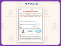 Many States of Water Worksheet – 3rd Grade States of Matter Practice preview 2
