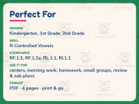 Mark’s Barn Phonics Reading Comprehension Story Worksheet – 1st Grade preview 6