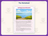 Maryland Worksheet – 3rd Grade States Practice + Answer Key preview 2