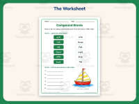 Match and List Compound Words Worksheet – 1st Grade Grammar Practice preview 2