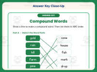 Match and List Compound Words Worksheet – 1st Grade Grammar Practice preview 7