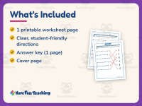 Matching Fractions on a Number Line Worksheet – 3rd Grade Number Lines preview 5