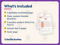 Matching Oceans Vocabulary Worksheet – 3rd Grade Science Practice preview 5