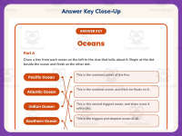 Matching Oceans Vocabulary Worksheet – 3rd Grade Science Practice preview 7