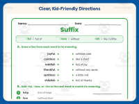Matching Suffix Worksheet – 2nd Grade Suffixes Practice + Answer Key preview 4