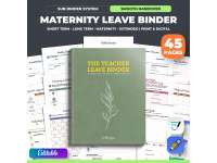 Maternity Leave Binder, Short & Long Term Sub Plans, Extended Leave preview