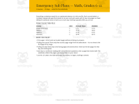 Math Emergency Sub Plans BUNDLE - 4 Courses Grades 6-12, 20 Days preview 2