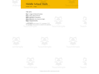 Math Emergency Sub Plans BUNDLE - 4 Courses Grades 6-12, 20 Days preview 3