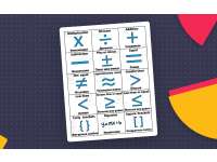 Math Symbols English/Russian Flash Cards, Math Vocabulary Sight Words preview