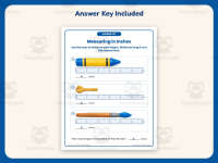 Measurement in Inches Worksheet – 2nd Grade Math Practice + Answer Key preview 3