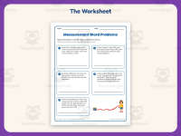 Measurement Word Problems Worksheet – 3rd Grade Addition Practice preview 2
