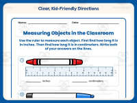 Measuring Objects in the Classroom Worksheet – 2nd Grade Measurement preview 4