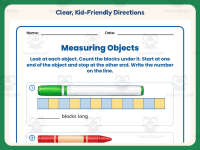 Measuring Objects Worksheet – 1st Grade Measurement Practice preview 4