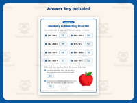 Mentally Subtracting 10 or 100 Worksheet – 2nd Grade Base 10 Practice preview 3
