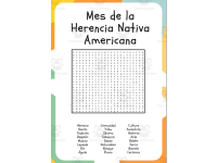 Mes de la Herencia de los Nativos Americanos: Sopa de Letras y Palabra preview 2