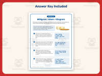 Metric Measurement Scenarios Worksheet – 5th Grade Weight Practice preview 3