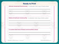 Mexican, African American, Native American Worksheet – 4th Grade preview 7