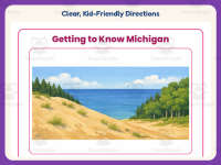 Michigan Worksheet – 3rd Grade States Practice + Answer Key preview 4