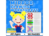 Mirror Symmetry Drawing Worksheets | 90 Drawing Activities preview