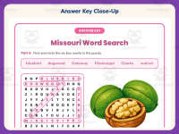 Missouri Word Search Worksheet – 3rd Grade States Practice preview 7