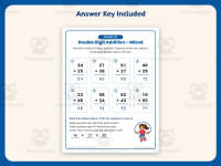 Mixed Double Digit Addition Worksheet – 2nd Grade Math Practice preview 3