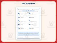 Mixed Numbers Subtraction Worksheet – 5th Grade Fractions Practice preview 2