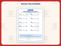 Mixed Numbers Subtraction Worksheet – 5th Grade Fractions Practice preview 3