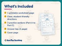 Mixed Review Fractions Worksheet – 4th Grade Math Practice preview 5
