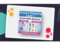 Grocery Shopping Money Math – Level 1 Worksheet preview