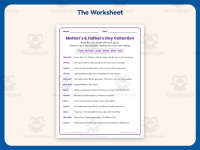 Mother’s and Father’s Day Reader’s Theater Worksheet – 2nd Grade preview 2