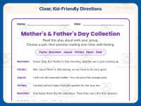 Mother’s and Father’s Day Reader’s Theater Worksheet – 2nd Grade preview 4