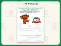 Mother’s Day Dancing Bear Card – 1st Grade Holiday Practice preview 2
