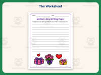 Mother’s Day Flowers and Gifts Writing Paper – 1st Grade Practice preview 2