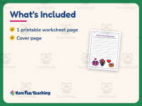 Mother’s Day Flowers and Gifts Writing Paper – 1st Grade Practice preview 5