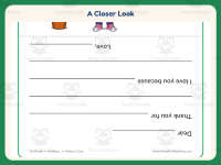 Mother’s Day Girl With Heart Card – 1st Grade Holiday Practice preview 3