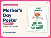Mother’s Day Poster – Preschool Holiday Practice preview