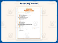 Mothers Day Reading Comprehension Worksheet – 2nd Grade Mother’s Day preview 3