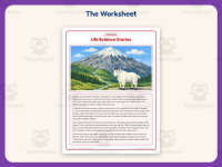 Mountains Life Science Reading Comprehension Worksheet – 3rd Grade preview 2