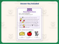 Mouse Wants Cheese Rebus Worksheet – 1st Grade Fluency Practice preview 3