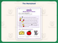 Mouse Wants Cheese Rebus Worksheet – 1st Grade Fluency Practice preview 2
