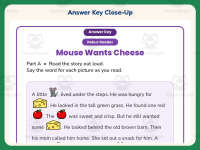 Mouse Wants Cheese Rebus Worksheet – 1st Grade Fluency Practice preview 7