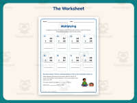 Multiplication 2 Digit Worksheet – 4th Grade Math Practice preview 2
