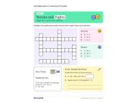 Multiplication Crosswords – Themed Vocabulary Sets preview 3